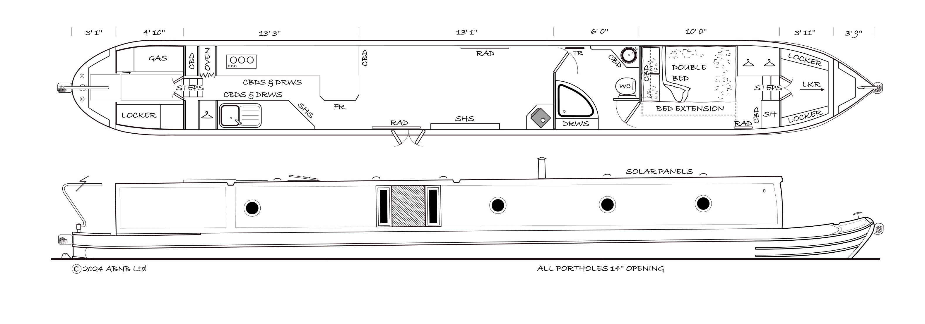 ANDICRAFT NEW BUILD boat drawing
