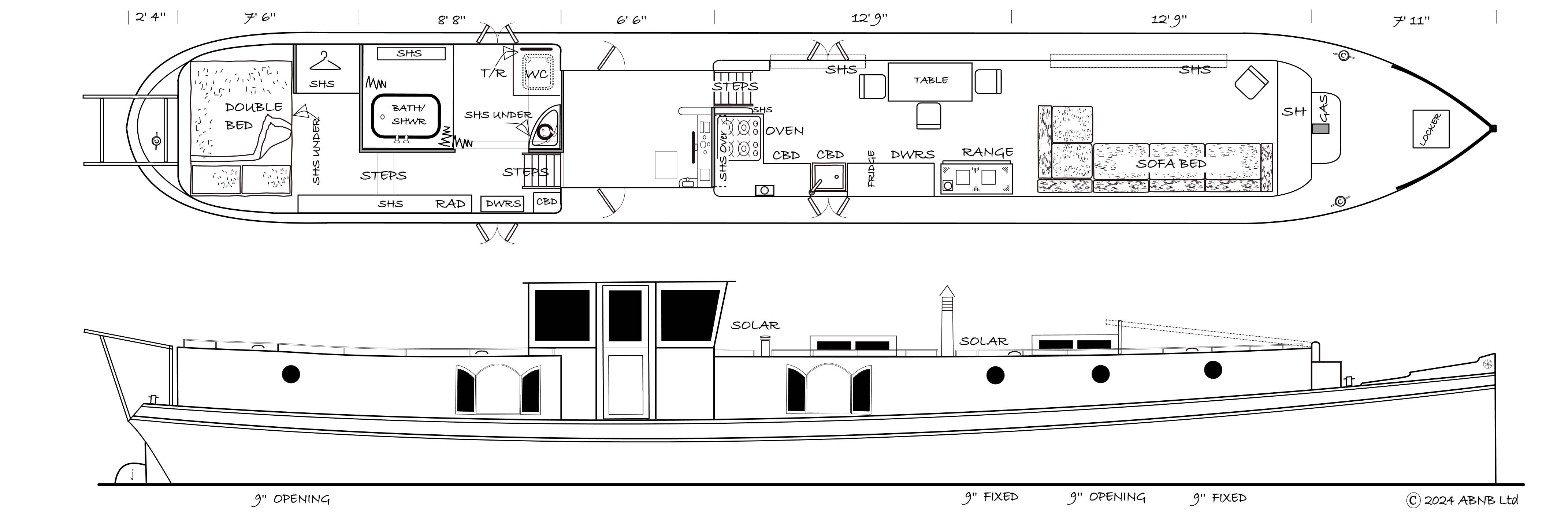 ORCA boat drawing