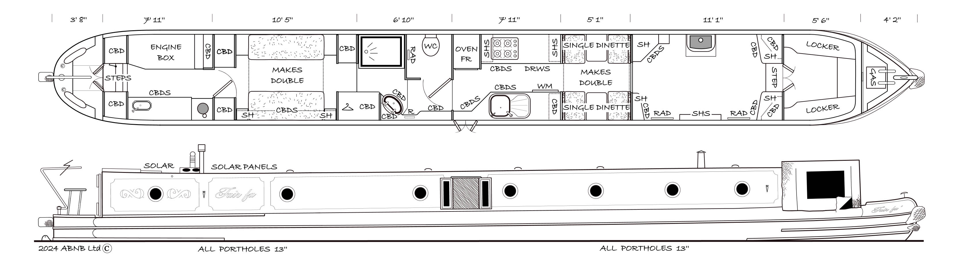 FAIR FA boat drawing