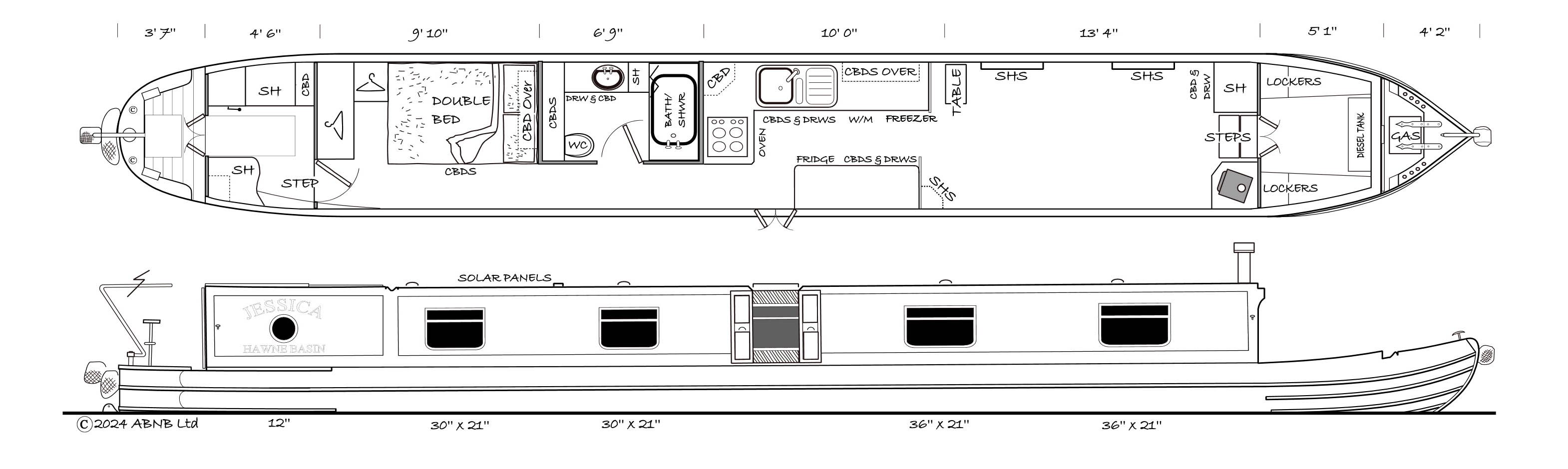 JESSICA boat drawing