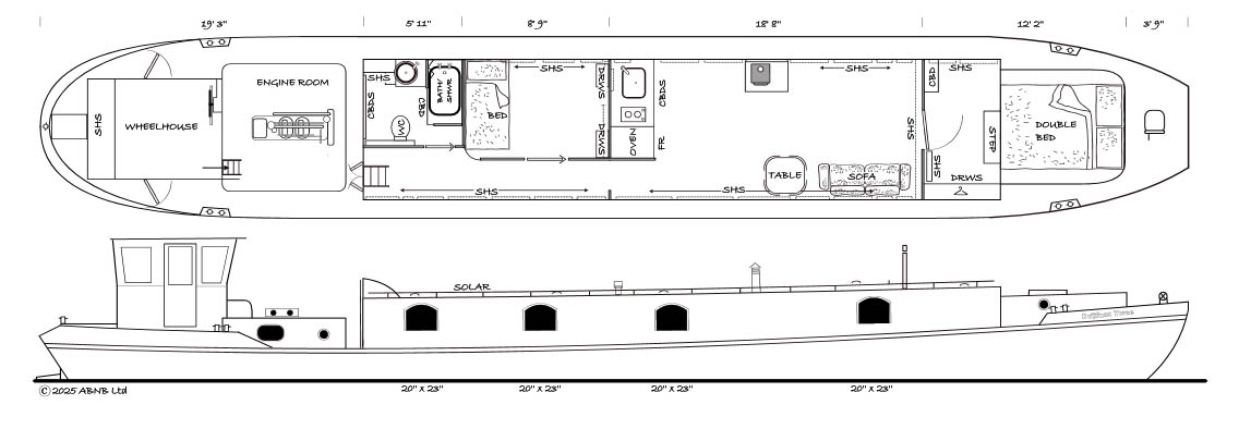 DRIJFNAT TWEE boat drawing